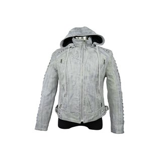 Peggy_white - Womens Leather Jacket