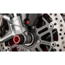 LIGHTECH Crash pad for wheel axle 2 pieces DUCATI Panigale 1299 (15-17), Panigale V4 (18-20) red