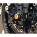 LIGHTECH Crash pad for wheel axle 4 pieces HONDA CBR 600 RR (07-12) & (14-16) gold