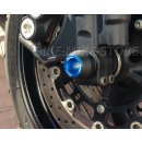 LIGHTECH Crash pad for wheel axle 2 pieces TRIUMPH Street Triple 765R (17-19) blue