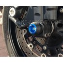 LIGHTECH Crash pad for wheel axle 2 pieces YAMAHA MT-07 (14-18) blue