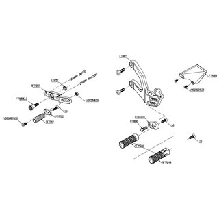 LighTech Fussrastenanlage Yamaha MT-10 (16-20) starre Rasten