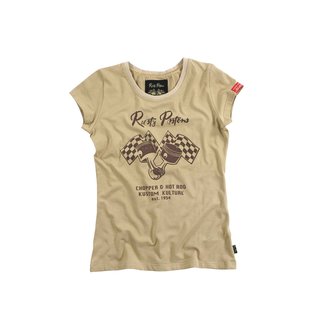 Rusty Pistons - "Leslie Beige" womens shirt