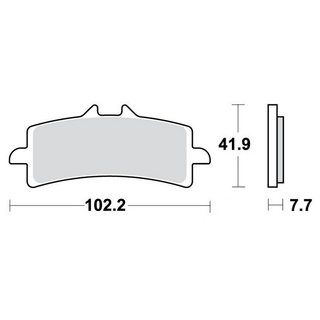 MCB brake lining sintered front for Ducati Panigale 1000/1100/1199/1299
