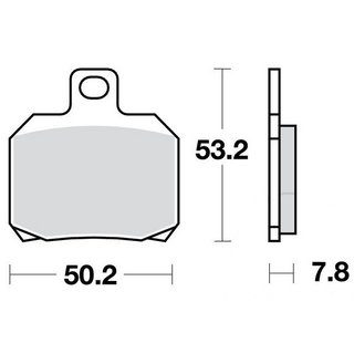 MCB Bremsbelag Sinter hinten für MV Agusta F3 675/ F3 800 / Brutale 675/800