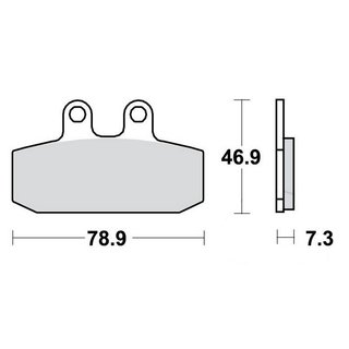 MCB Bremsbelag für Aprilia Atlantic/ Leonardo/ Mana