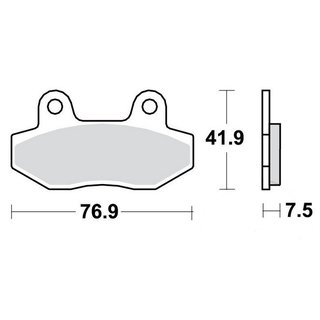 MCB brake lining sintered front & rear for Hyosung GT 250/ GT 650