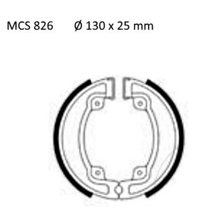 MCB Bremsbacken mit Feder hinten für Kymco Movie/ People/ Super 8