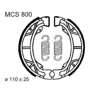 MCB brake lining rear  for Kymco various Scooter