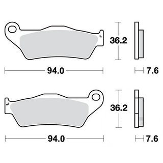 MCB Bremsbelag Sinter vorn für Yamaha YP 125-180