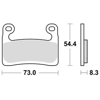 MCB brake lining sintered front for BMW R 1250 GS / Adventure/ R/ RS