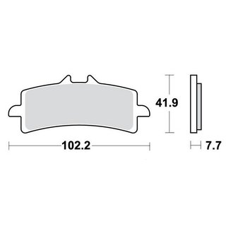 MCB brake lining carbon front for Ducati Panigale 1000/1100/1199/1299