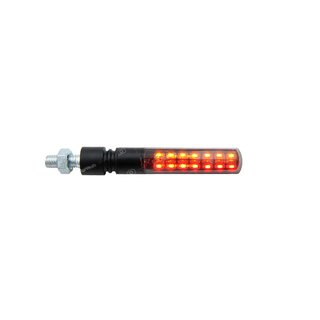 Lightech mini LED turn signals, sequential light, E-approved, black