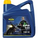 Putoline motor oil Super DX4 10W-40, semi-synthetic 4-stroke motorcycle engine oil.