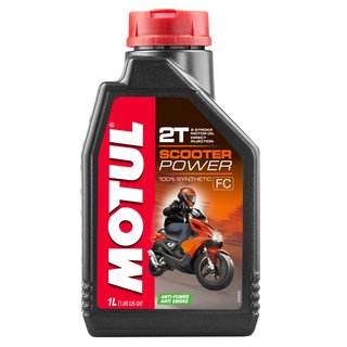Motul SCOOTER POWER 2T 100% Synthetic 2-stroke lubricant 1 l