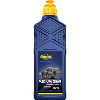 Putoline transmission oil Medium Gear 80W, 1ltr. medium gearbox oil for (Off) Road motocycle gearboxes.