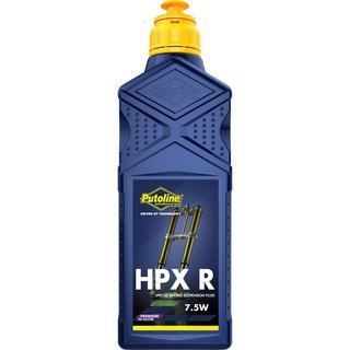 Putoline fork oil HPX R 7,5W, 1 ltr. high-grade, synthetic fork oil with advanced additives.