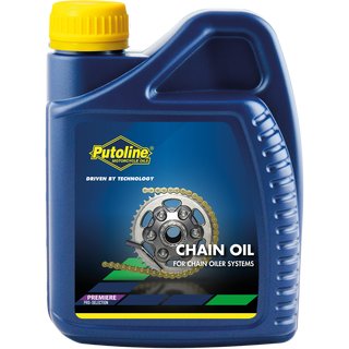 Putoline lubricant CHAIN OIL, 500 ml bottle lubricant for automatic chain lubrication systems.